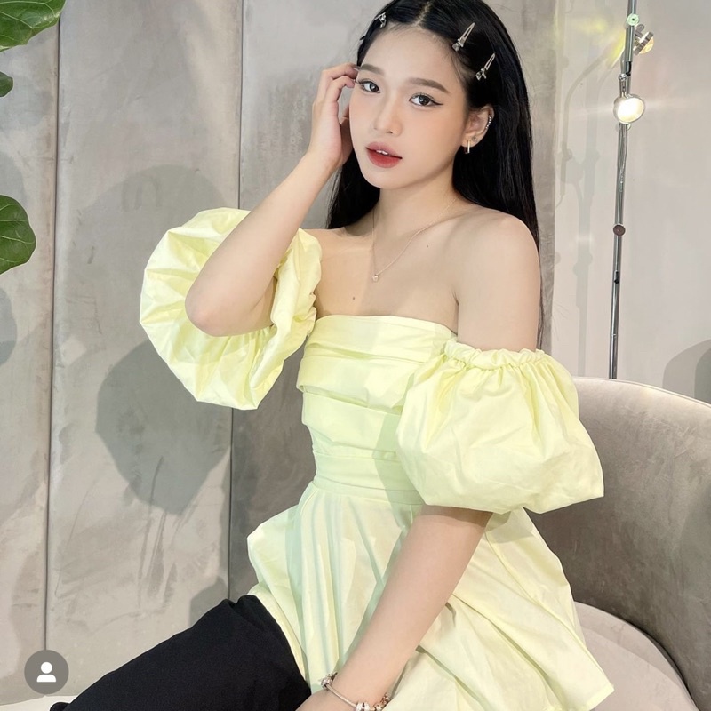 [CÓ SẴN]- ÁO PEPLUM TRỄ VAI TAY PHỒNG  BÁNH BÈO, DỄ THƯƠNG, KỶ YẾU, SINH NHẬT, ĐI TIỆC CƯỚI, CHƠI, TIỂU THƯ, CÔNG CHÚA