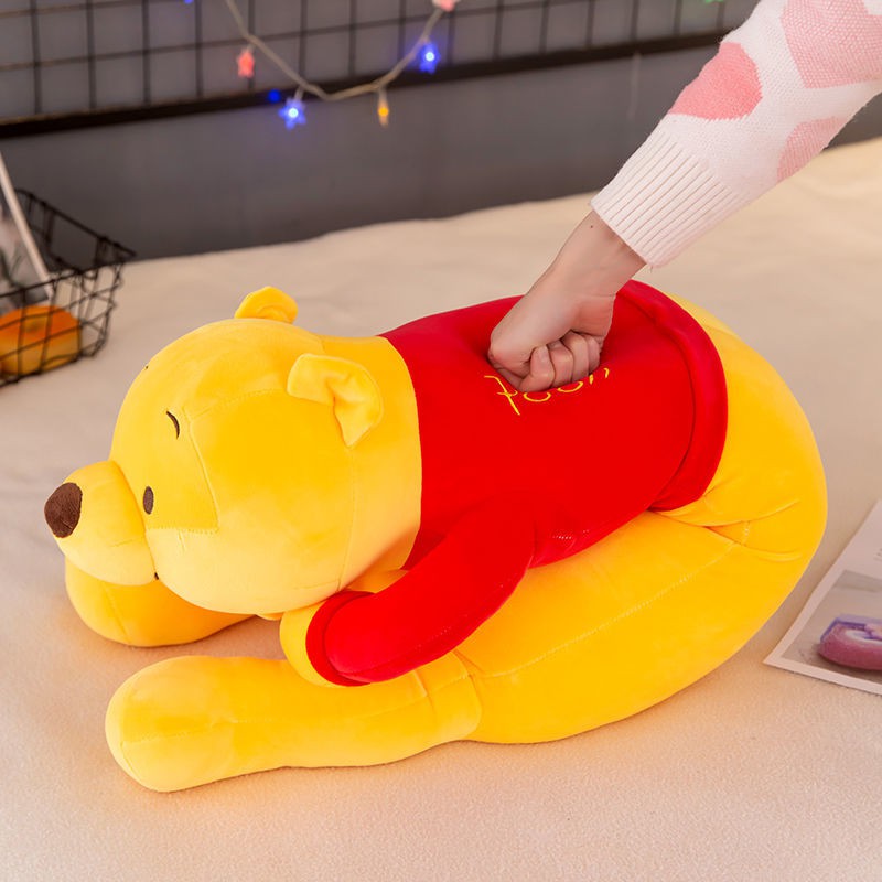 Đồ chơi sang trọng Pooh, búp bê gấu dễ thương, gối dài mềm mại, êm ái dành cho trẻ em, quà tặng ngày bé gái