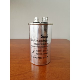 Hcm hỏa tốc - tụ nhôm - saier - cbb65 - 450v - 35uf tụ chất lượng tốt