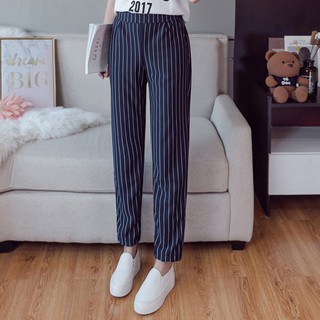 Quần tây dài kẻ sọc cho nữ