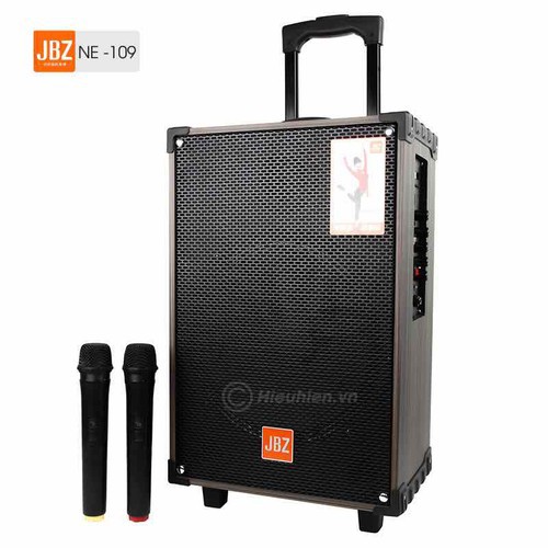 LOA KÉO DI ĐỘNG JBZ NE-109 KÈM 2 MIC HÁT KARAOKE KO DÂY - NCDSLOAKEONE109