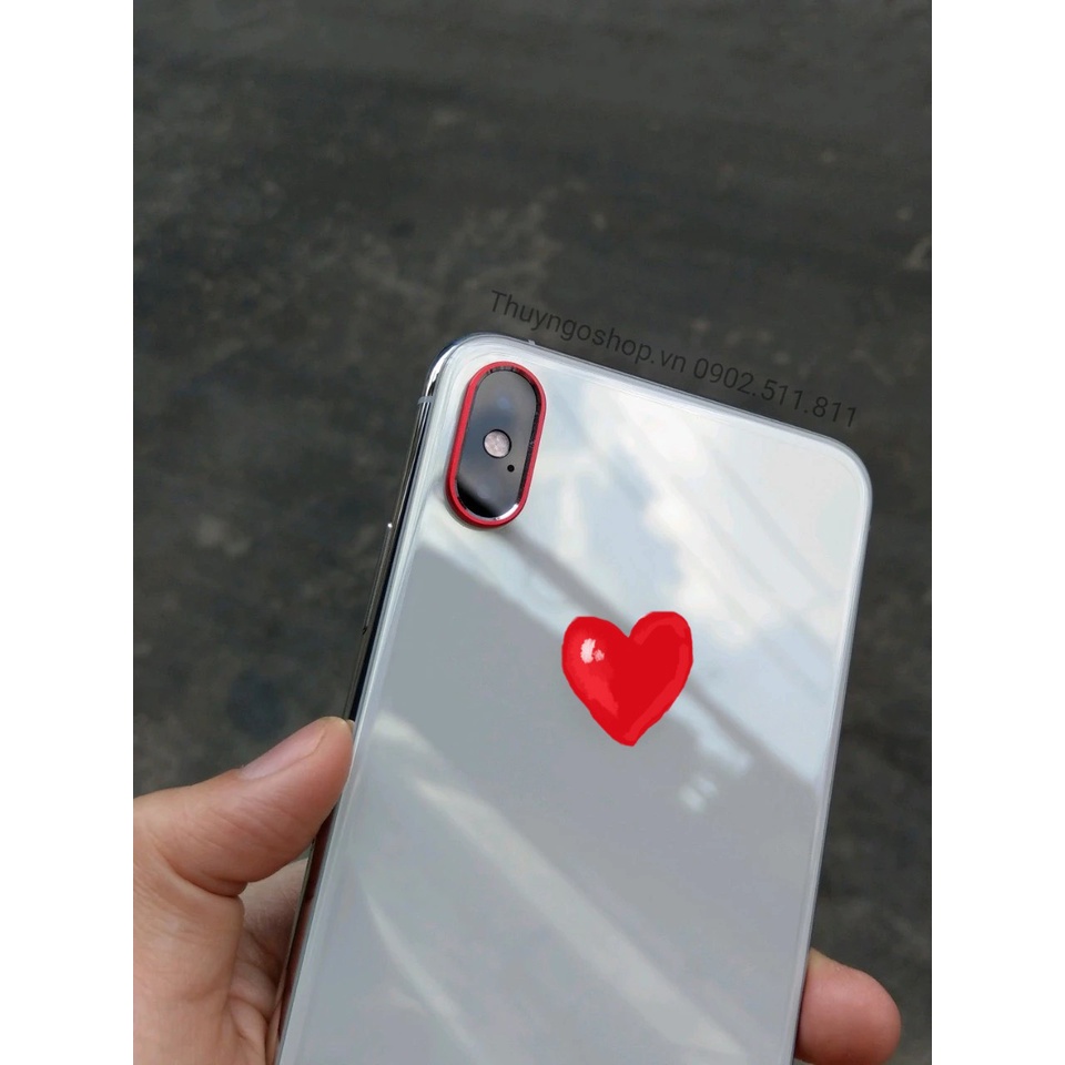 Combo Kính camera + viền kim loại camera Iphone 7/8 - 7plus/8plus - X - Xs - XR - Xs Max