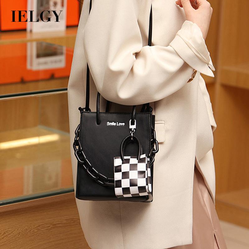 Ielgy Niche Túi Xách Dây Xích acrylic Thiết Kế Theo Phong Cách retro Dành Cho Nữ