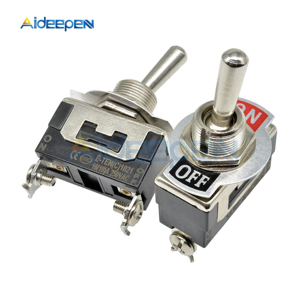 Công tắc gạt tự động 1021 E-TEN1021 1221 1322 1321 1221 1122 223 mini 2 chấu độ bền 10000 lần 250V 16A 29 * 14.7cm