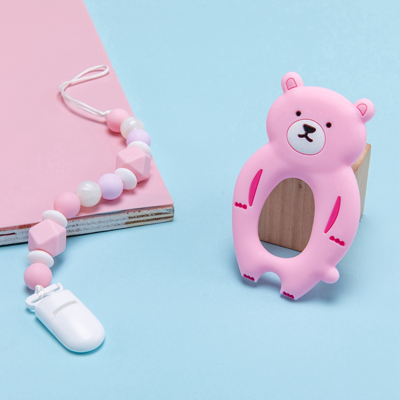 Set dây buộc ti giả Mamimamihome kiểu chú gấu dễ thương cho bé