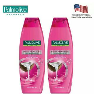 Bộ 2 dầu gội có dầu xả Palmolive dưỡng ẩm chiết xuất trái dừa và dưỡng chất protein 180ml