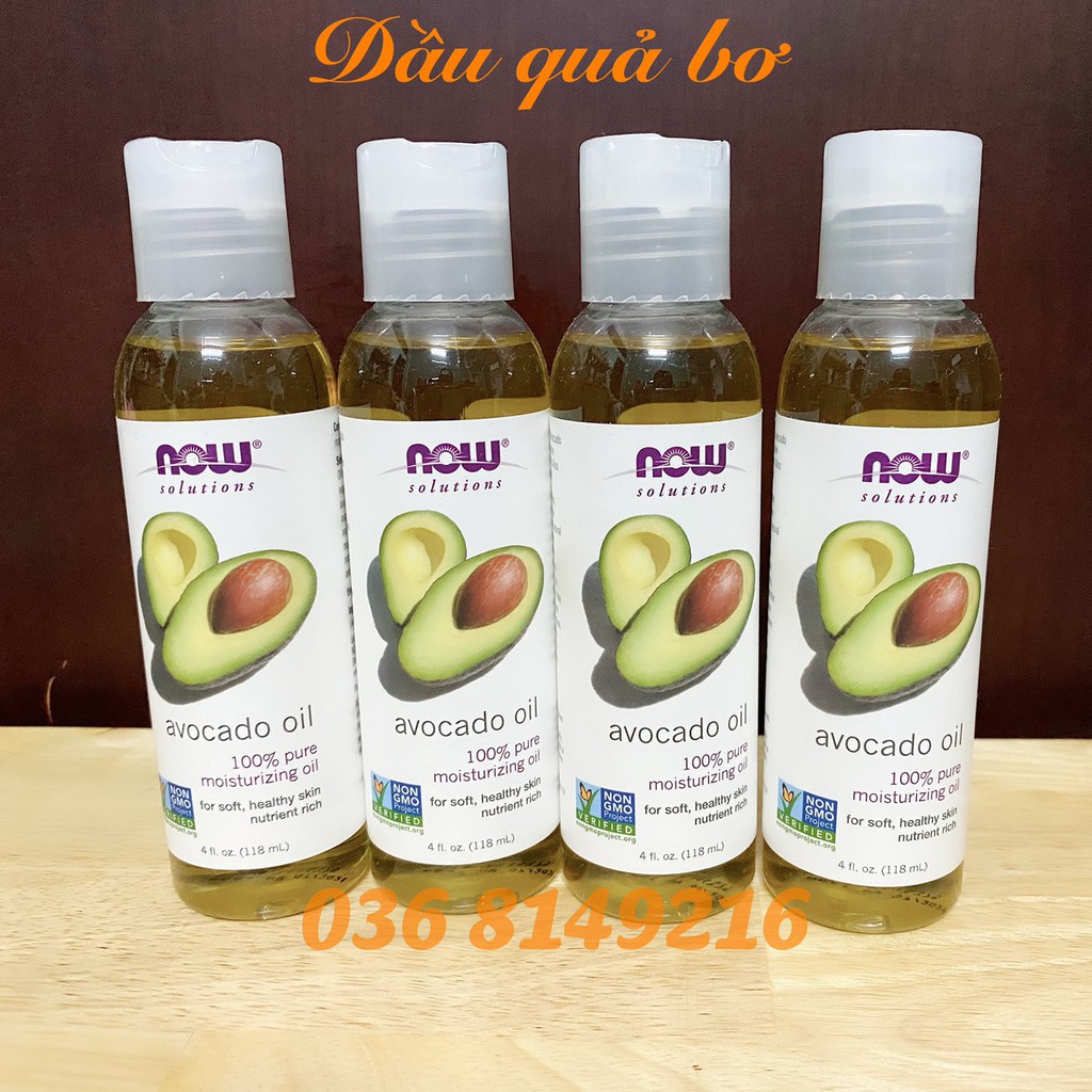 Dầu quả bơ NOW SOLUTION - 118ML