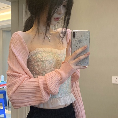 Áo Khoác cardigan Dệt Kim Mỏng Chống Nắng Thời Trang Xuân Thu Cho Nữ