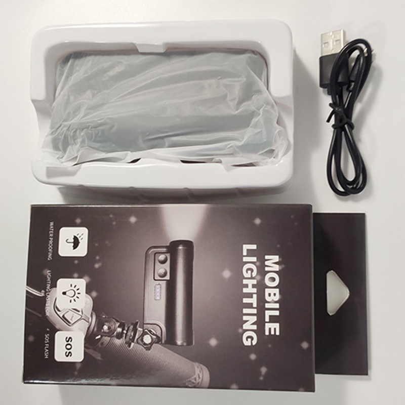 Đèn Pha LED USB Kèm Chức Năng An Toàn Cho Xe Đạp