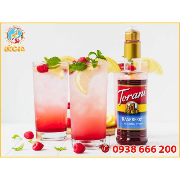 SIRO TORANI PHÚC BỒN TỬ ĐỎ 750ML - TORANI RED RASPBERRY SYRUP