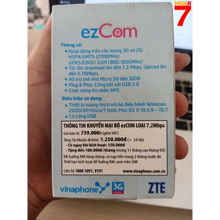 USB 3G EzCom Vinaphone MF190