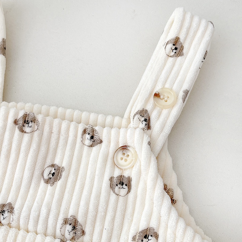 Bộ Áo Liền Quần Sát Nách Vải Cotton Họa Tiết Chấm Bi Dễ Thương Thời Trang Mùa Đông Cho Bé Sơ Sinh