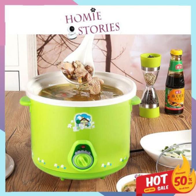 Nồi điện hầm cháo, sườn, kho cá, Nồi nấu cháo chậm cho bé 1.5l tiện lợi đa năng [BẢO HÀNH 1 ĐỔI 1]