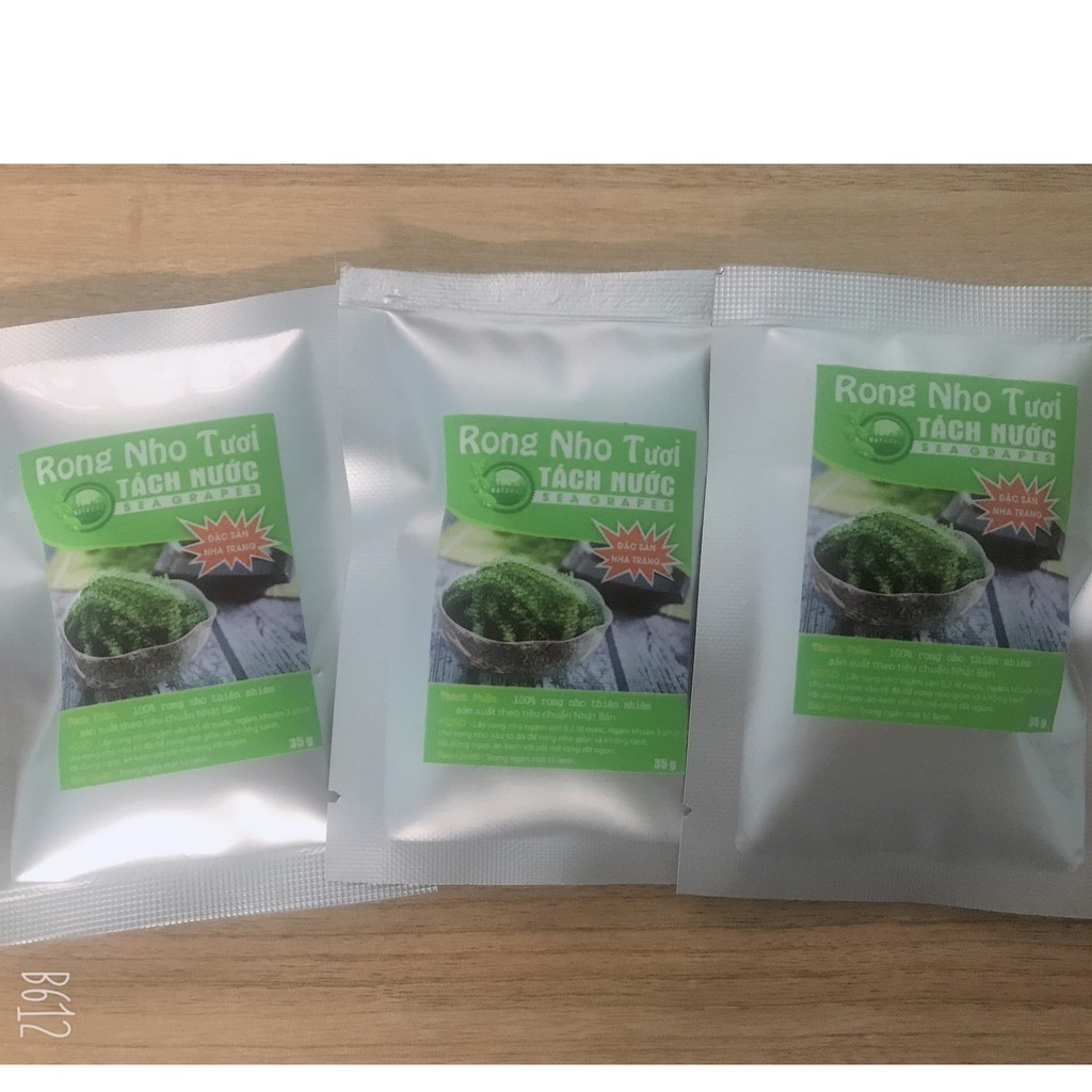 105g Rong Nho Tách Nước Nở ra 315g tươi(3 gói)