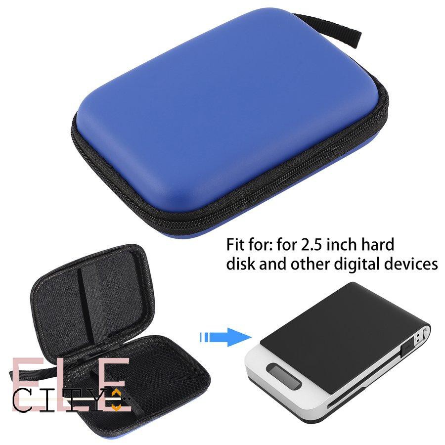 ✨COD✨Hard Nylon Carry Bag Compartment Case Cover For 2.5'' HDD Hard Disk Case