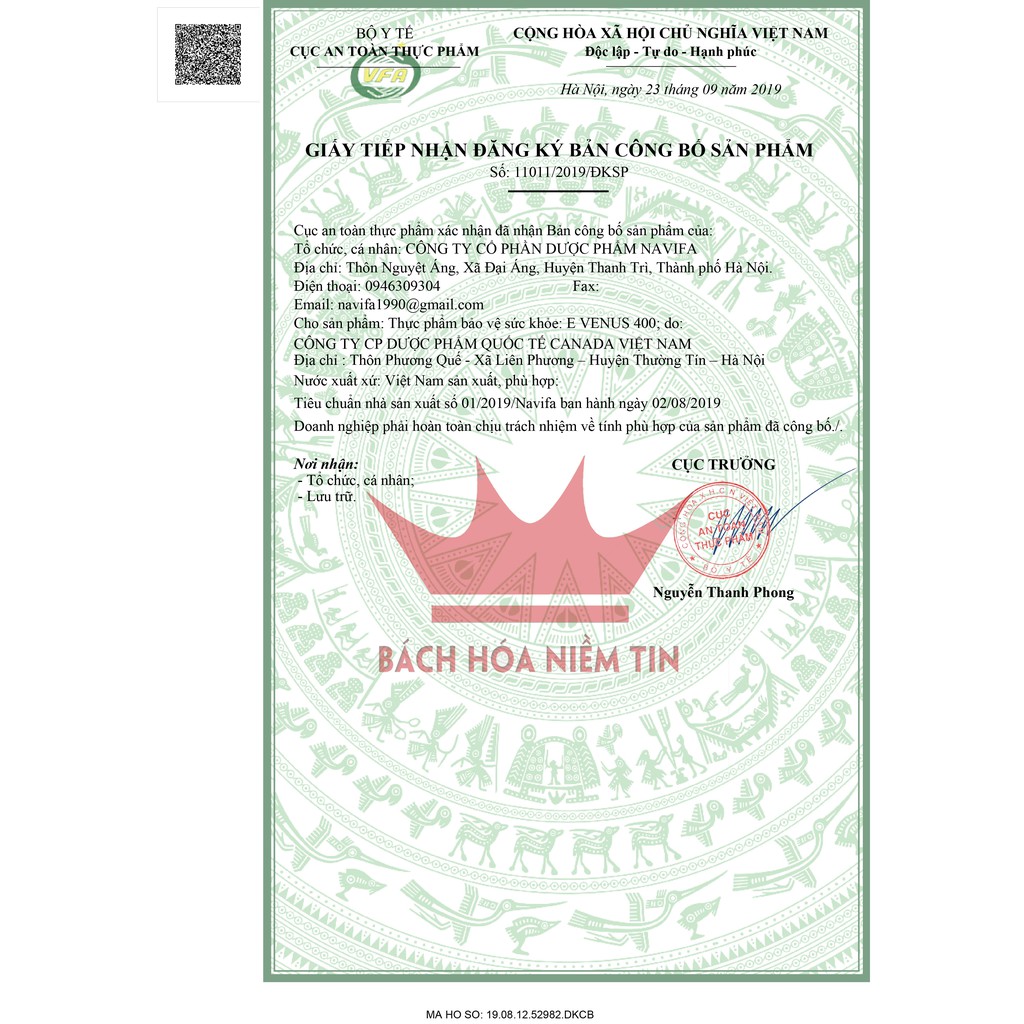 Vitamin E - Nha đam - E VENUS 400 - chống lão hóa làm đẹp da, ngừa sạm da, nhăn da hiệu quả - Hộp 30 viên Chuẩn GMP Bộ Y