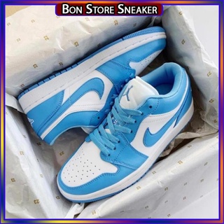 Giày Thể Thao Jordan 1 xanh dương cổ thấp nam nữ hàng cao cấp full box bill - PK19 XẢ KHO