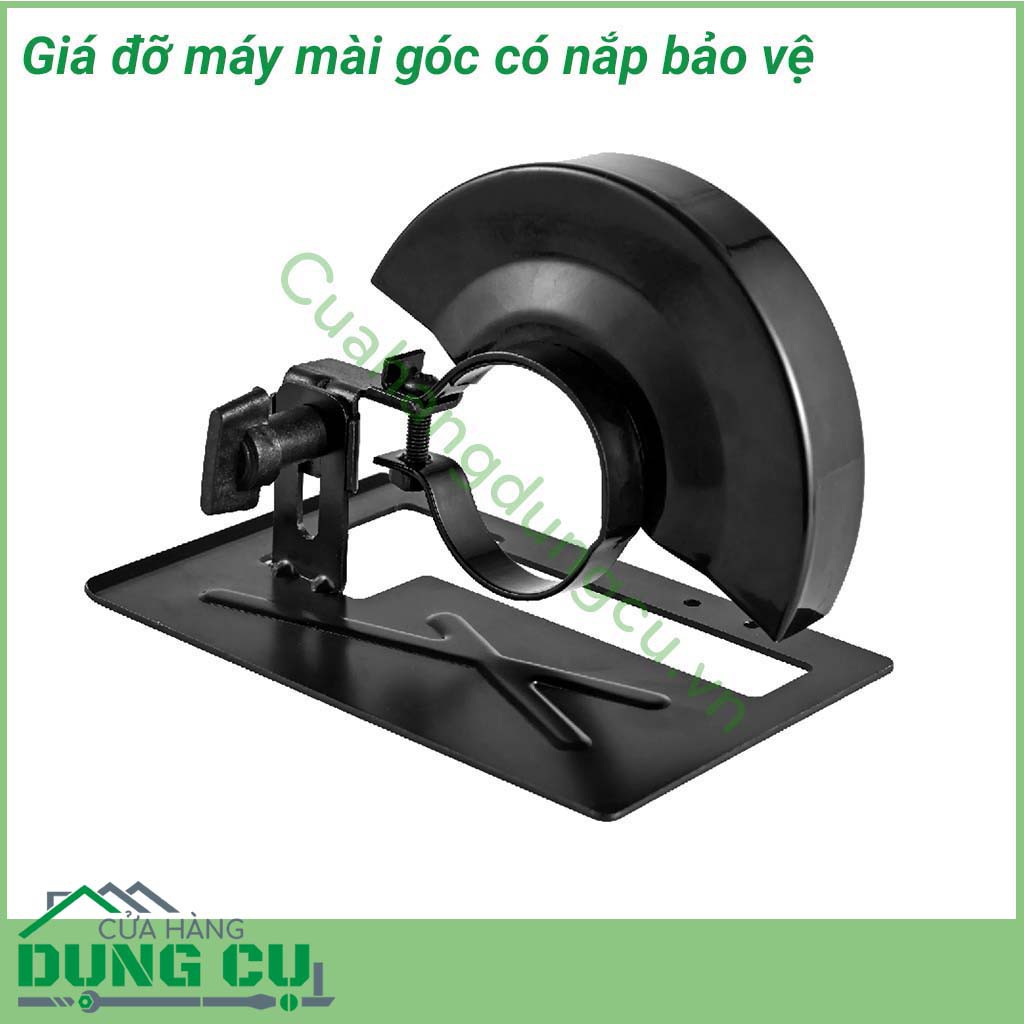 Giá đỡ chỉnh cữ máy cắt máy mài góc có lá chắn bảo vệ