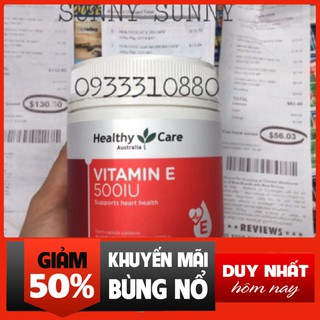 HÀNG XẢ KHO Viên uống Vitamin E 500IU Healthy Care 200 viên. HÀNG XẢ KHO