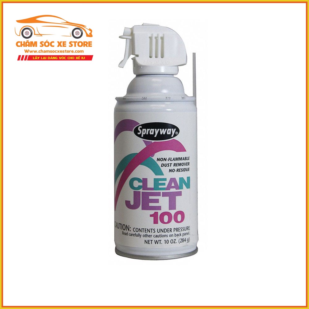 Chai Xịt Hơi Nén Tẩy Bụi, Chịu Nhiệt Cao Và Không Mang Hơi Nước Sprayway Clean Jet SW-805 284g chamsocxestore