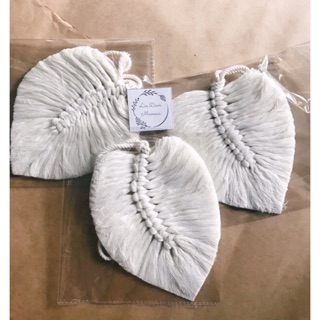 Lá macrame trang trí treo tường nhiều màu