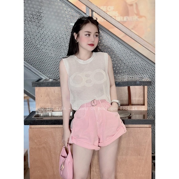 Áo Len Lưới Sát Nách Cê Li Ne Mẫu Mới Về Bốn Màu