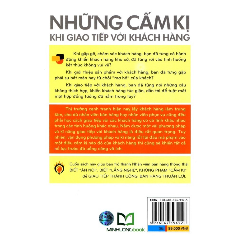 Sách thật- Những điều cấm kị khi giao tiếp với khách hàng | BigBuy360 - bigbuy360.vn