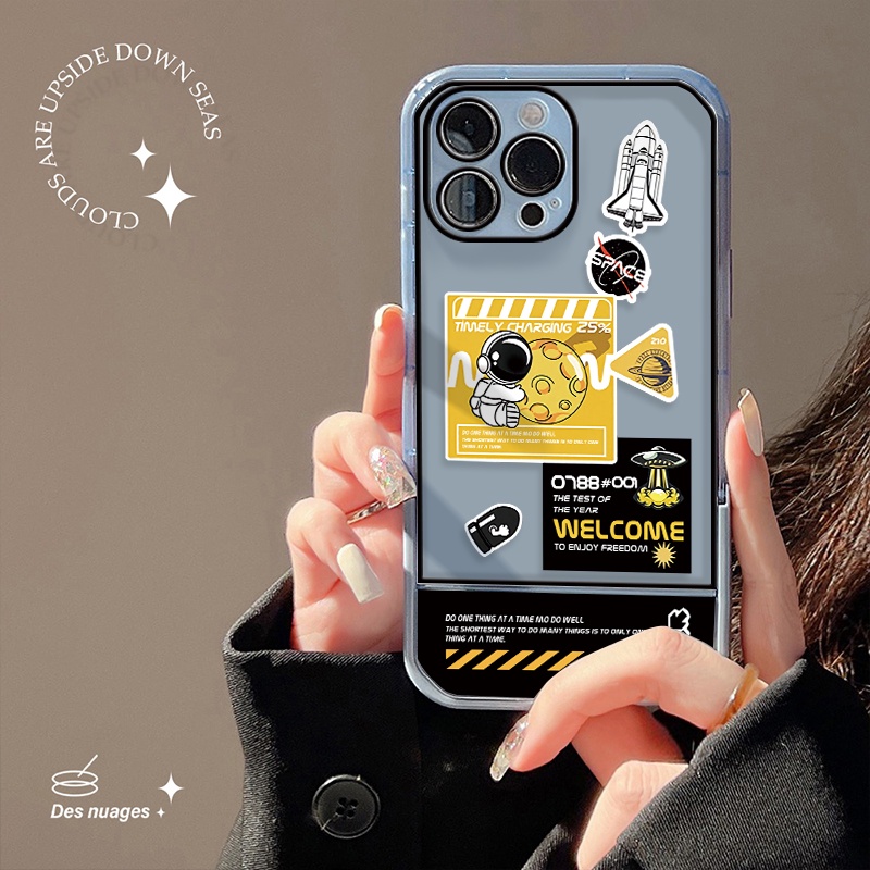 Ốp Điện Thoại TPU Chống Sốc / Rơi Vỡ In Hình Phi Hành Gia Cho IPhone 13 11 12 Pro MAX 8 7 Plus 6 6S Plus X XS MAX XR SE 2020