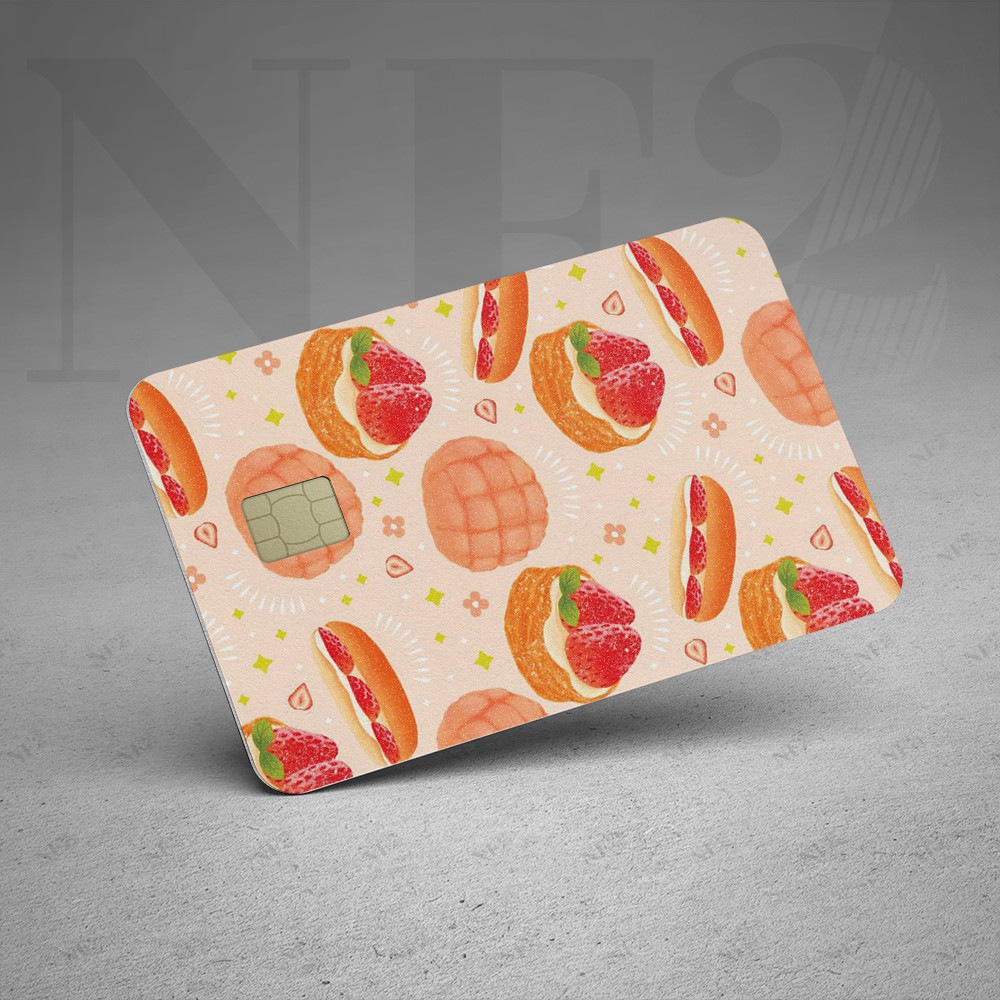 FOOD CARD - Decal Sticker Thẻ ATM (Thẻ Chung Cư, Thẻ Xe, Credit, Debit Cards) Miếng Dán Trang Trí NF2 Cards