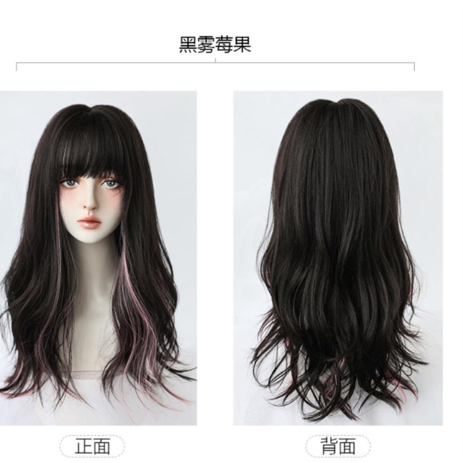 Bộ tóc giả dài xoăn gợn sóng thời trang C- 0313