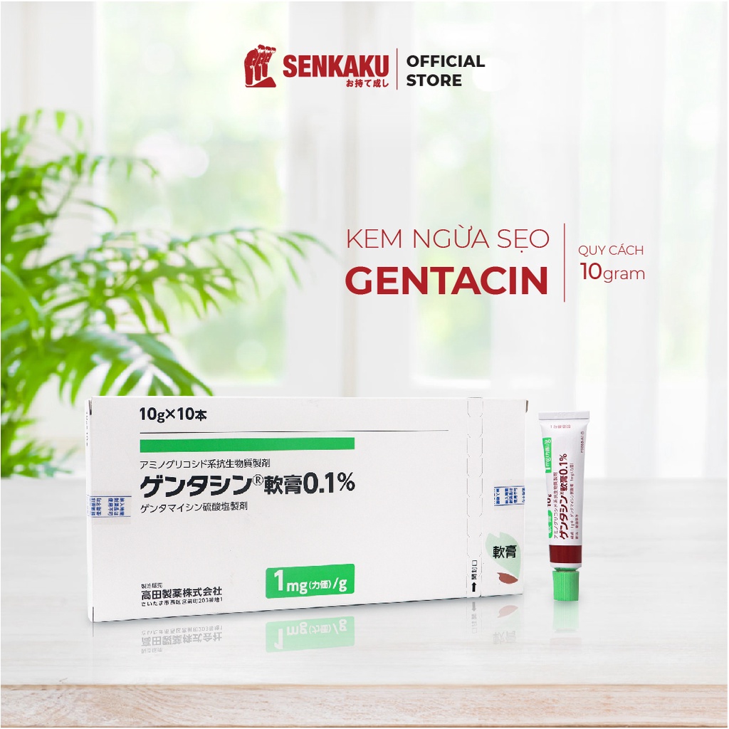 Kem ngừa sẹo Gentacin 10g Nhật Bản