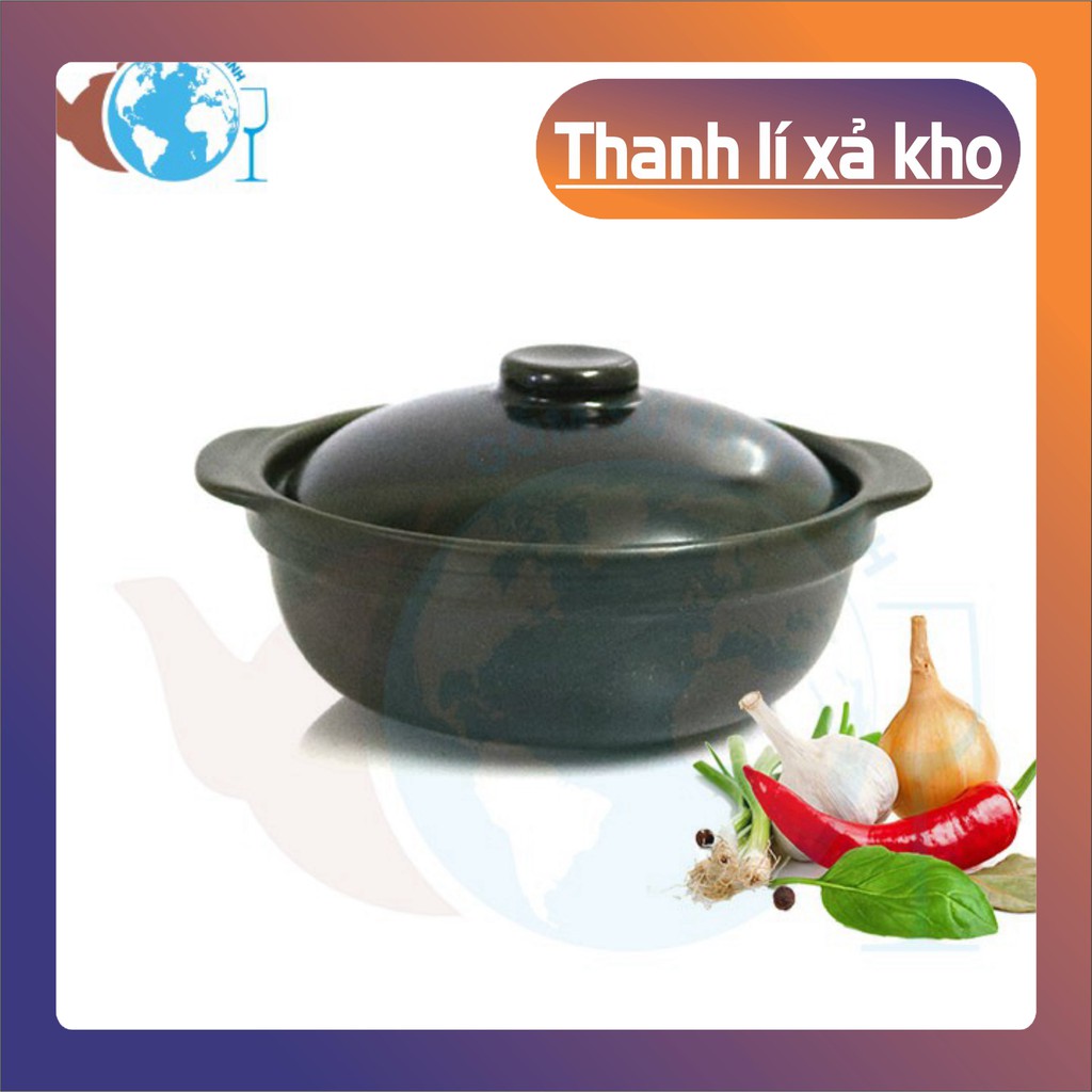 Nồi đất 𝑭𝑹𝑬𝑬𝑺𝑯𝑰𝑷 Nồi đất sứ tráng men kho cá, thịt nhiều kích cỡ