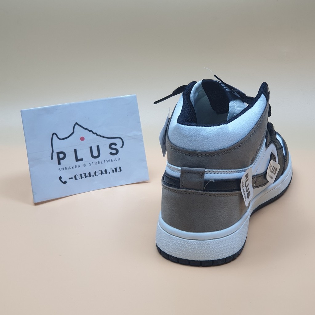 giầy thể thao sneaker nam nữ jordan cổ cao nâu trắng - thời trang plus - NJC8 | BigBuy360 - bigbuy360.vn