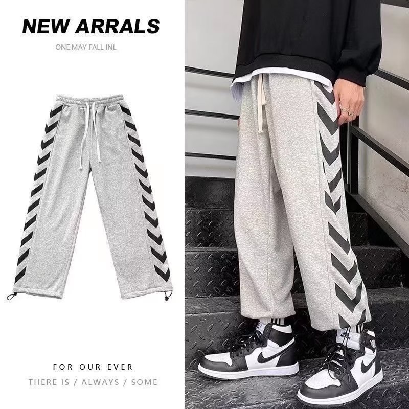 Quần Baggy Trơn Đơn Giản Màu Có Túi Bên Hông Kích Thước 3XL Phong Cách Harajuku Mới Cho Nam Và Nữ