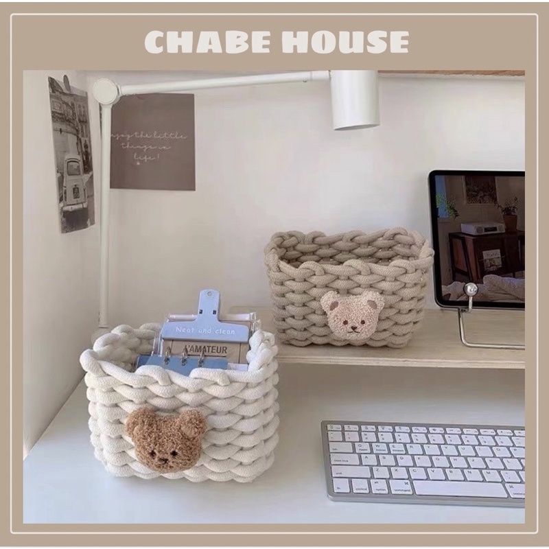 Giỏ đựng đồ hình gấu cute dễ thương