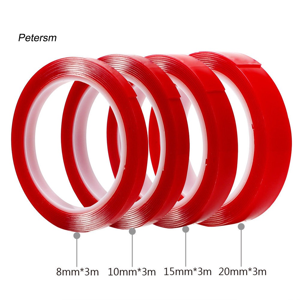 Cuộn Băng Keo Dán Hai Mặt Trong Suốt 300cm Dùng Để Trang Trí Xe Hơi