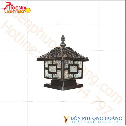 Đèn trụ cổng: Nhôm đúc cao cấp D200 PH6047