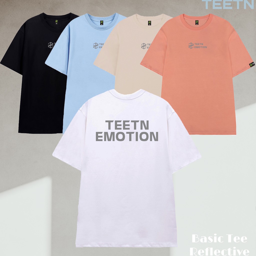 Áo thun basic phom rộng tay lỡ Local brand TEETN “ B.Reflective Tee”
