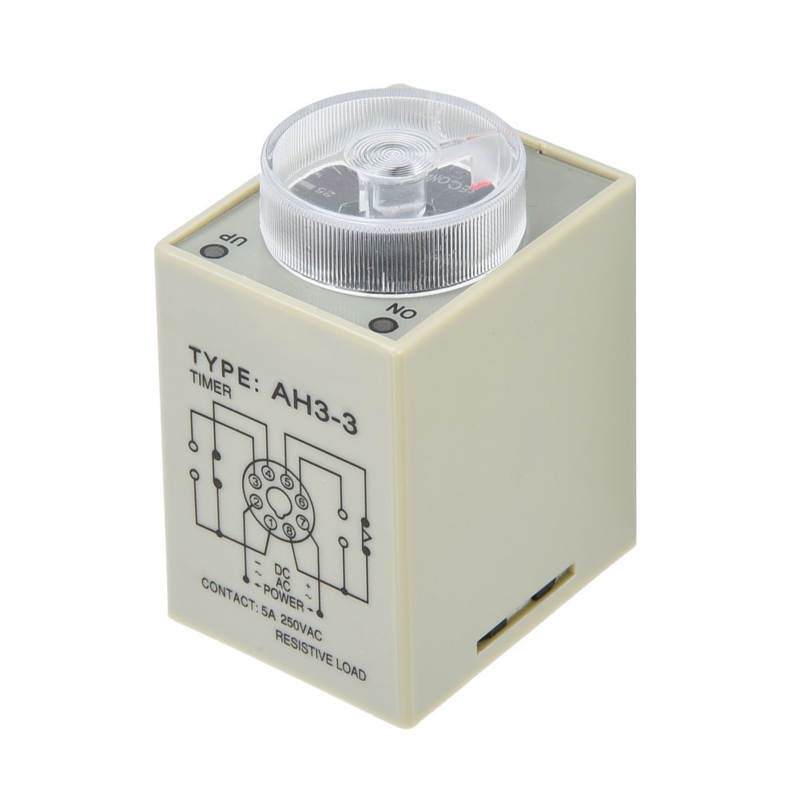 Rơ Le Canh Thời Gian 30s 8 Pins 35mm Din-Rail Cho Hệ Thống Công Suất 12v / 24v / 110v / 220v