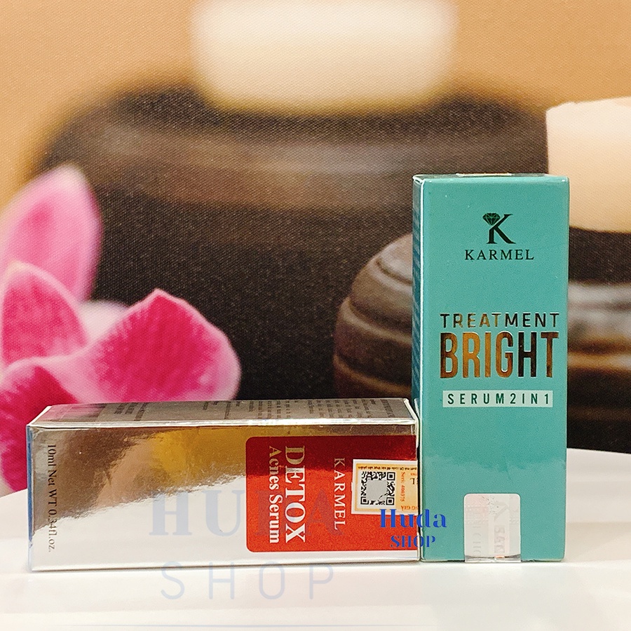 Bộ đôi Serum Detox Karmel & Serum Treatment Bright Kamel - Mờ Thâm Nám, Mụn, Sáng Da Karmel
