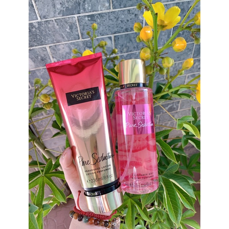 COMBO xịt thơm body + dưỡng thể Victoria’s Secret