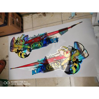 Bộ tem cửa KIA K165 K3000 1T4 siêu chất , tem ong vàng 7 màu