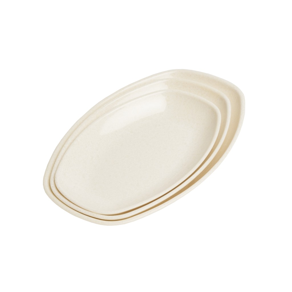 Dĩa DOV17 (23.1x16.2cm) Nhựa Melamine Vân Đá