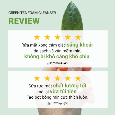 Sữa rửa mặt innisfree Green Tea Foam Cleanser 150ml, sữa rửa mặt làm sạch sâu dịu nhẹ trà xanh - Mina.cosmetic1 | BigBuy360 - bigbuy360.vn