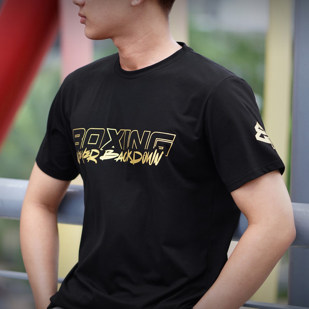 Áo boxing NBD T-Shirt - Black/Gold