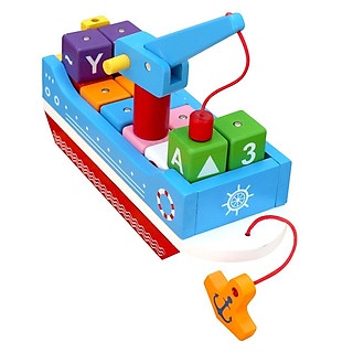 Đồ chơi gỗ Winwintoys Thuyền tri thức