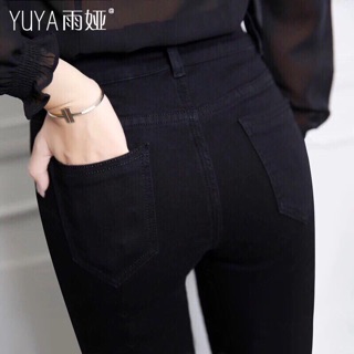 Quần Kaki Thun Ôm Dáng Dây Kéo QC
