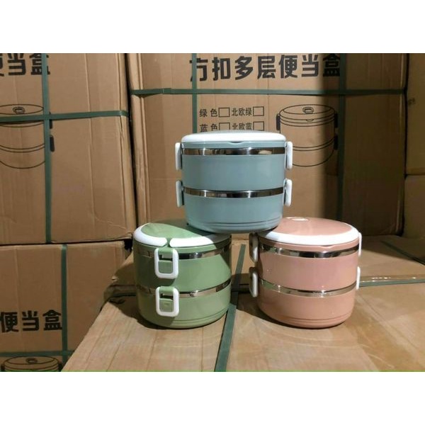 Hộp cơm lúa mạch 2 tầng, 4 tầng mẫu mới