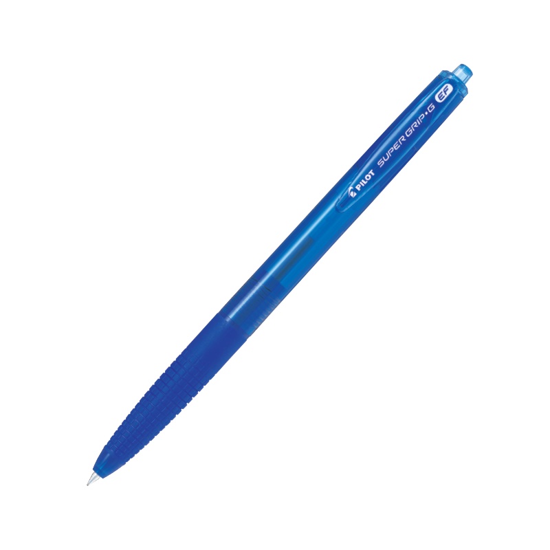 Combo Pilot 18 : Bút gel G-2 xanh, Bút lông dầu mực xanh, Bút bi Super Grip.G mực xanh