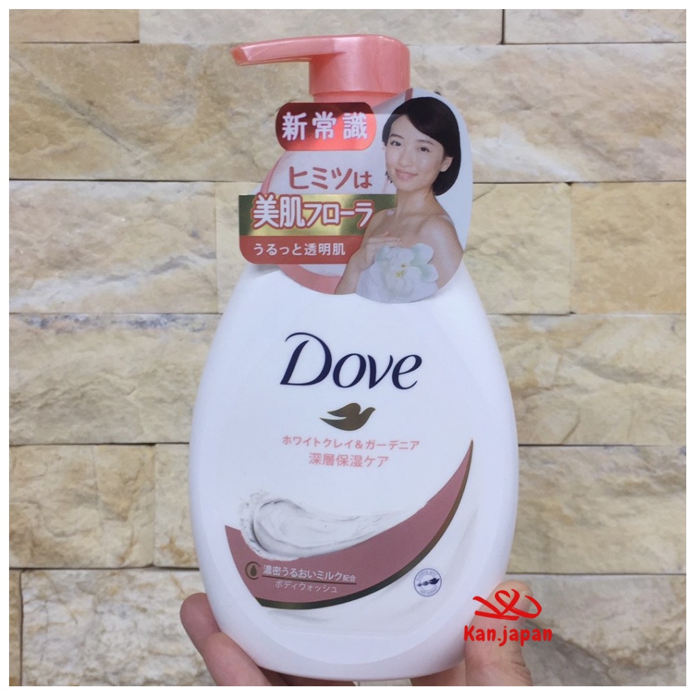 Sữa tắm Dove dưỡng da mịn màng đất sét trắng 480g nội địa Nhật (mẫu mới nhất), 4902111762340